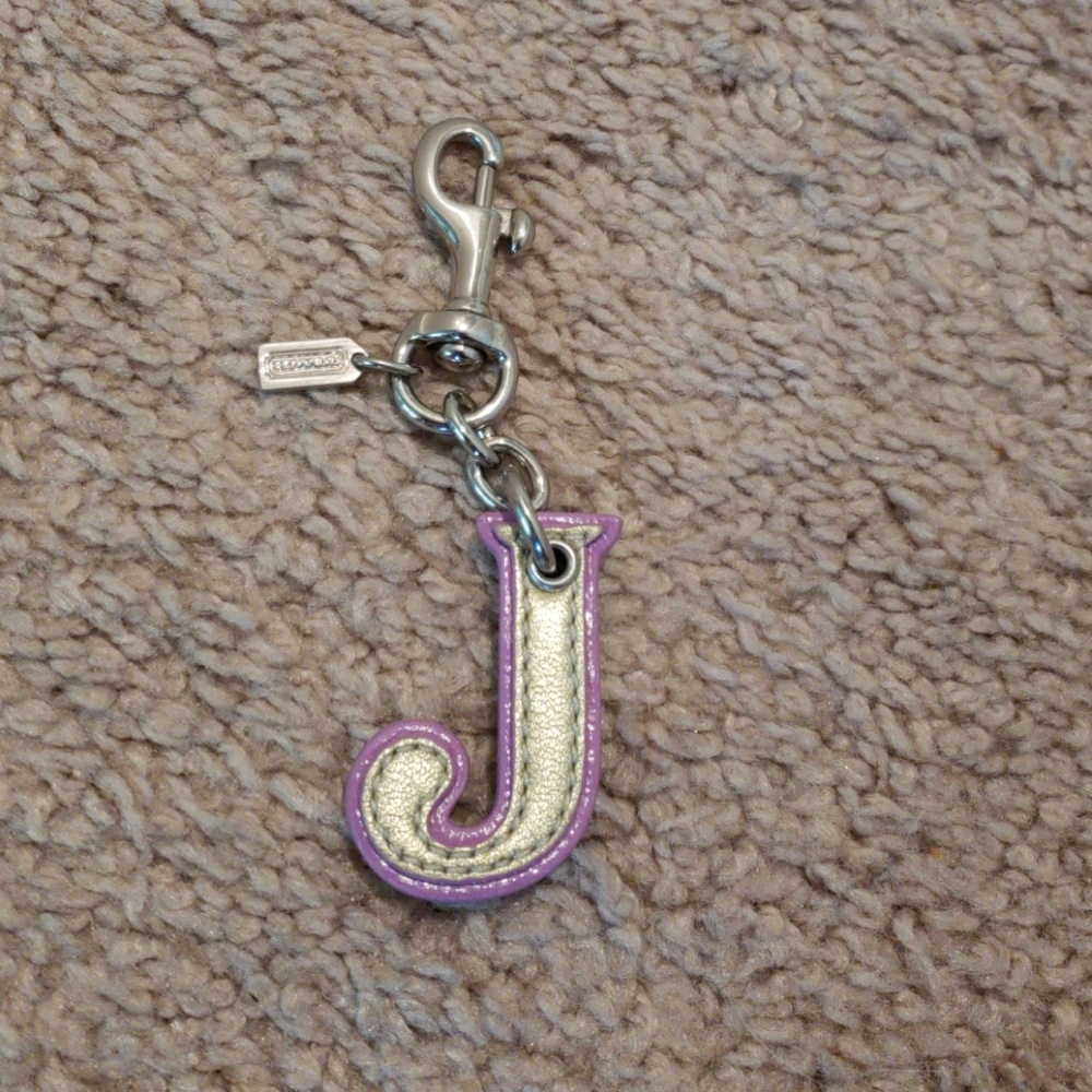 "J" Coach Keychain